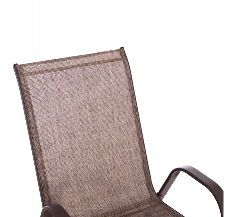 ΣΕΤ ΤΡΑΠΕΖΑΡΙΑΣ 5ΤΜΧ ΕΞΩΤ.ΧΩΡΟΥ LEOFER HM21009 ΤΡΑΠΕΖΙ & 4 ΠΟΛΥΘΡΟΝΕΣ--ΚΑΦΕ