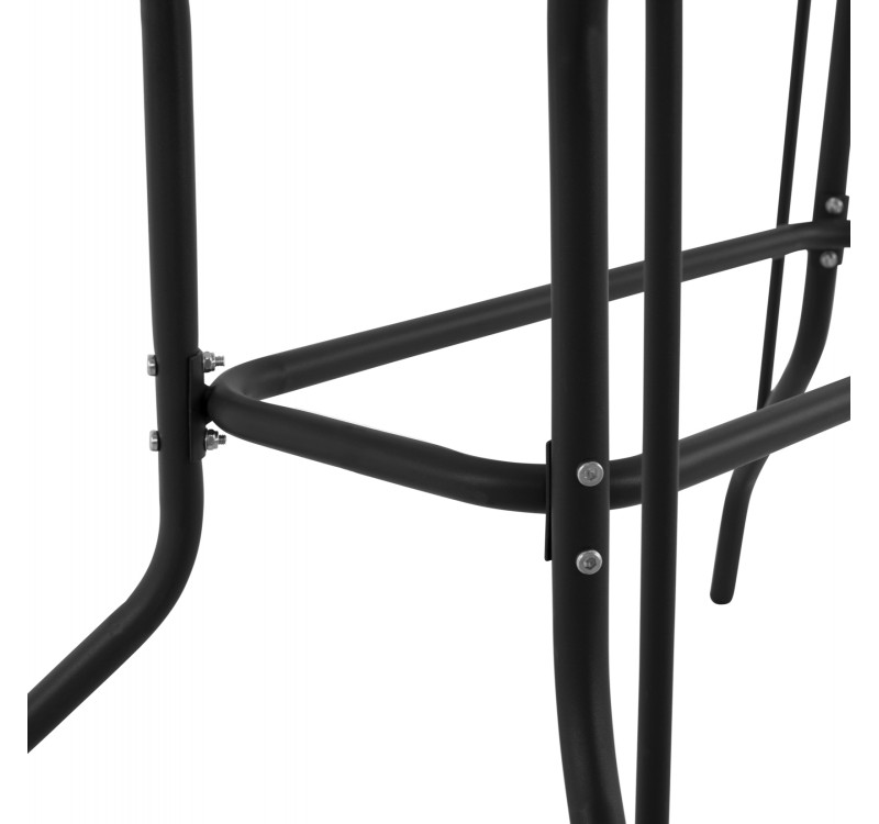 ΣΕΤ ΤΡΑΠΕΖΑΡΙΑΣ 5ΤΜΧ ADAM HM10727.03 ΚΑΡΕΚΛΕΣ ΜΕΤΑΛΛΙΚΕΣ & ΤΡΑΠΕΖΙ 110x60εκ ΜΑΥΡΟ