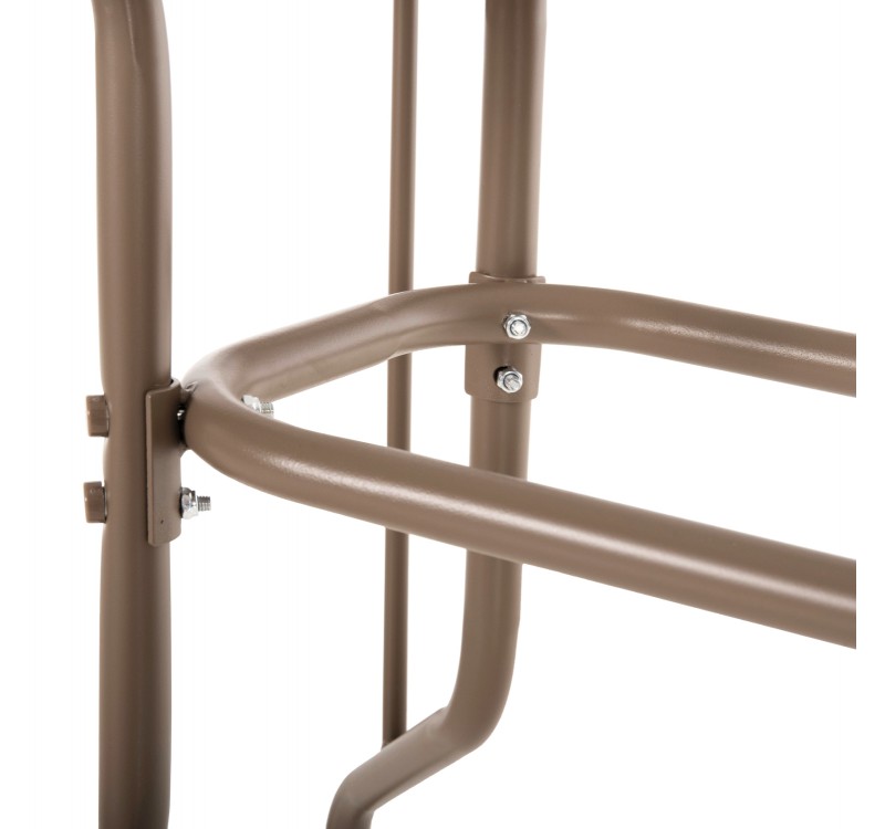 ΣΕΤ ΤΡΑΠΕΖΑΡΙΑΣ 5ΤΜΧ ADAM HM10727.04 ΚΑΡΕΚΛΕΣ ΜΕΤΑΛΛΙΚΕΣ & ΤΡΑΠΕΖΙ 110x60εκ ΣΑΜΠΑΝΙ