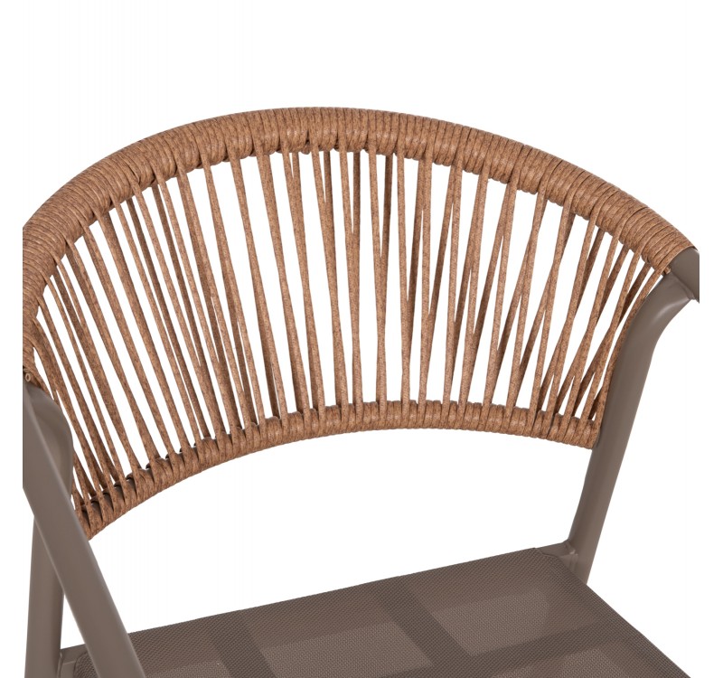 ΣΕΤ ΤΡΑΠΕΖΑΡΙΑΣ 5ΤΜΧ ADAM HM10727.04 ΚΑΡΕΚΛΕΣ ΜΕΤΑΛΛΙΚΕΣ & ΤΡΑΠΕΖΙ 110x60εκ ΣΑΜΠΑΝΙ