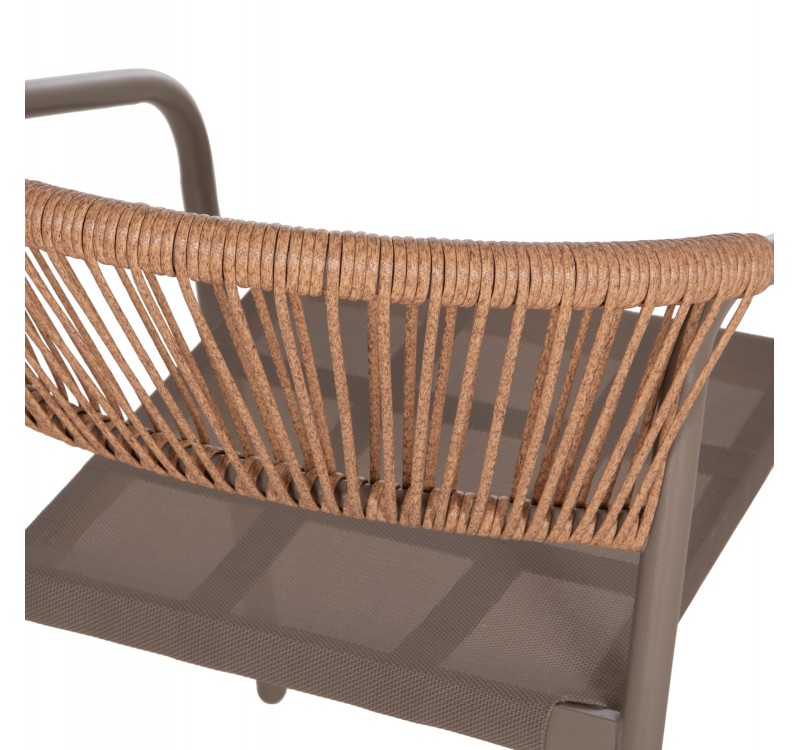 ΣΕΤ ΤΡΑΠΕΖΑΡΙΑΣ 5ΤΜΧ ADAM HM10727.04 ΚΑΡΕΚΛΕΣ ΜΕΤΑΛΛΙΚΕΣ & ΤΡΑΠΕΖΙ 110x60εκ ΣΑΜΠΑΝΙ