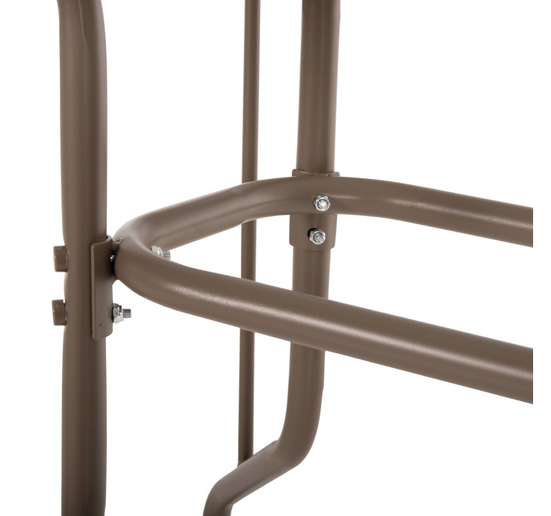 ΣΕΤ ΤΡΑΠΕΖΑΡΙΑΣ 5ΤΜΧ LEONE HM10835.04 ΚΑΡΕΚΛΕΣ ΜΕΤΑΛΛΙΚΕΣ & ΤΡΑΠΕΖΙ 110x60εκ ΣΑΜΠΑΝΙ