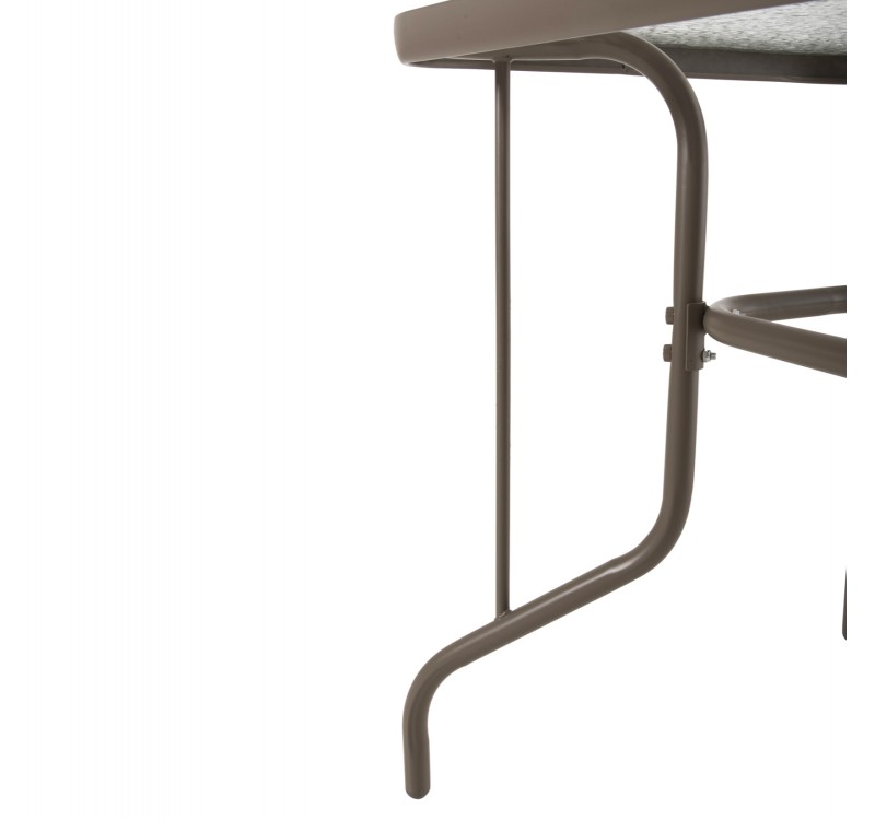 ΣΕΤ ΤΡΑΠΕΖΑΡΙΑΣ 5ΤΜΧ LEONE HM10835.04 ΚΑΡΕΚΛΕΣ ΜΕΤΑΛΛΙΚΕΣ & ΤΡΑΠΕΖΙ 110x60εκ ΣΑΜΠΑΝΙ