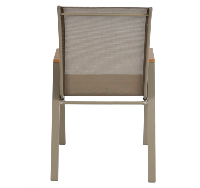 ΣΕΤ ΤΡΑΠΕΖΑΡΙΑΣ 5ΤΜΧ LEONE HM10835.04 ΚΑΡΕΚΛΕΣ ΜΕΤΑΛΛΙΚΕΣ & ΤΡΑΠΕΖΙ 110x60εκ ΣΑΜΠΑΝΙ