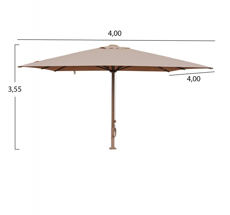 ΕΠΑΓΓΕΛΜΑΤΙΚΗ ΟΜΠΡΕΛΑ 4x4m GLADELL HM6605.02 HEAT TRANSFER ΑΛΟΥΜ.-ΑΚΡΥΛΙΚΟ ΠΑΝΙ ΜΠΕΖ
