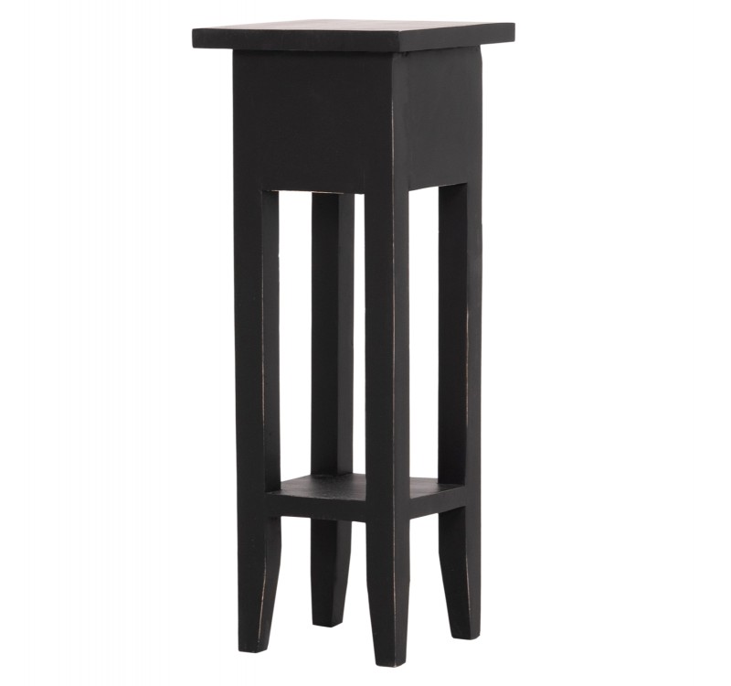 ΒΟΗΘΗΤΙΚΟ ΤΡΑΠΕΖΑΚΙ RAMU HM9484.02 ΑΠΟ ΜΑΟΝΙ ΞΥΛΟ ΜΑΥΡΟ ΜΕ ΣΥΡΤΑΡΑΚΙ 25x25x66,5Υεκ