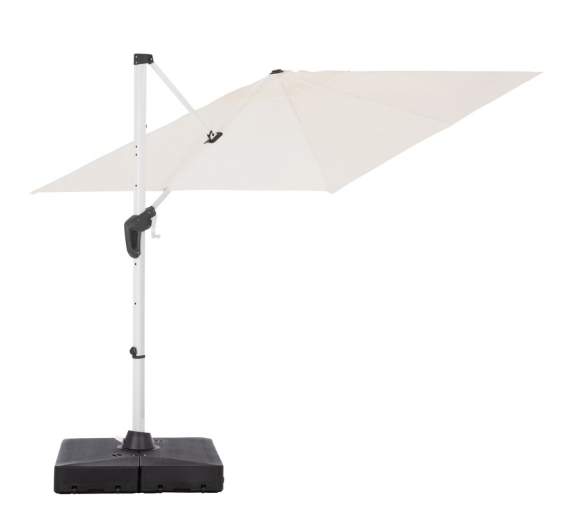 ΕΠΑΓΓΕΛΜΑΤΙΚΗ ΟΜΠΡΕΛΑ 2.7x2.7μ ΜΕ ΒΑΣΗ ΝΕΡΟΥ JAVANTE HM10857.02 ΛΕΥΚΟ ΑΛΟΥΜ. & ΠΑΝΙ