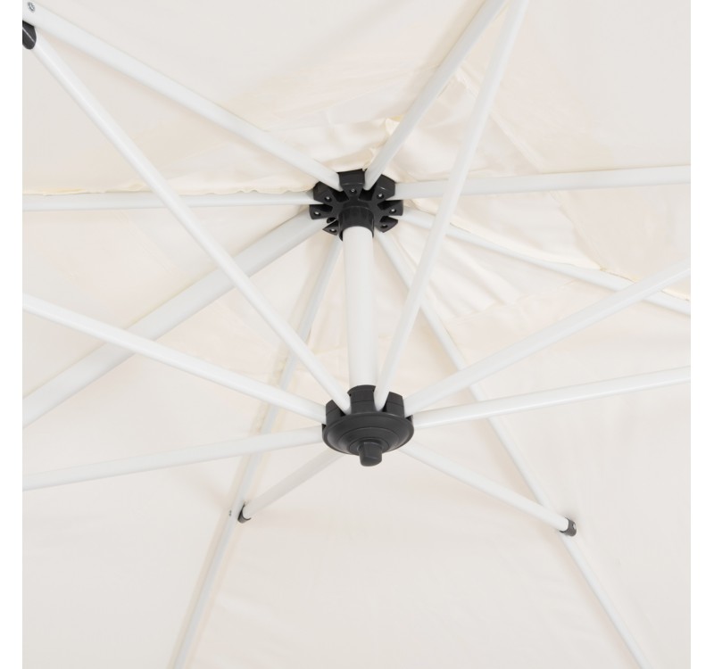 ΕΠΑΓΓΕΛΜΑΤΙΚΗ ΟΜΠΡΕΛΑ 2.7x2.7μ ΜΕ ΒΑΣΗ ΝΕΡΟΥ JAVANTE HM10857.02 ΛΕΥΚΟ ΑΛΟΥΜ. & ΠΑΝΙ