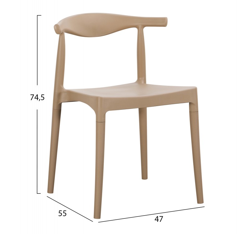 ΠΟΛΥΘΡΟΝΑ ΕΞΩΤ.ΧΩΡΟΥ ALOR HM6624.04 ΠΟΛΥΠΡΟΠΥΛΕΝΙΟ ΚΑΠΟΥΤΣΙΝΟ 47x55x74.5Υεκ