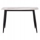 ΤΡΑΠΕΖΙ RAVEN HM9854.04 ΚΕΡΑΜΙΚΟ TOP ΜΕ ΟΨΗ ΜΑΡΜΑΡΟΥ τ.CALACATTA 120x70x73Υεκ.
