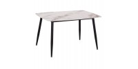 ΤΡΑΠΕΖΙ RAVEN HM9854.04 ΚΕΡΑΜΙΚΟ TOP ΜΕ ΟΨΗ ΜΑΡΜΑΡΟΥ τ.CALACATTA 120x70x73Υεκ.