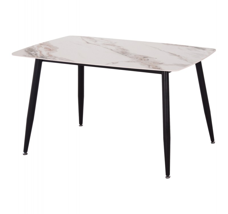 ΤΡΑΠΕΖΙ RAVEN HM9854.04 ΚΕΡΑΜΙΚΟ TOP ΜΕ ΟΨΗ ΜΑΡΜΑΡΟΥ τ.CALACATTA 120x70x73Υεκ.