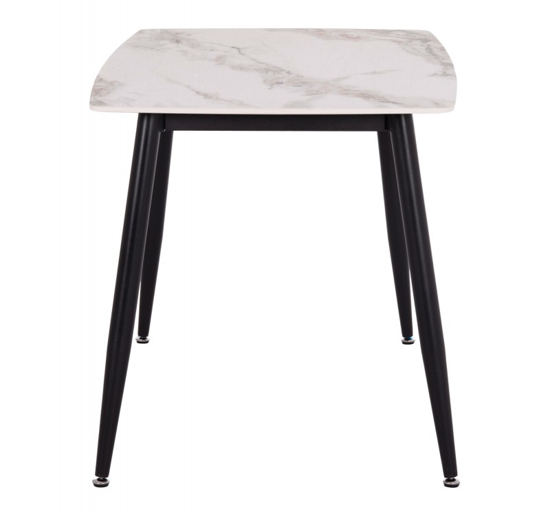 ΤΡΑΠΕΖΙ RAVEN HM9854.04 ΚΕΡΑΜΙΚΟ TOP ΜΕ ΟΨΗ ΜΑΡΜΑΡΟΥ τ.CALACATTA 120x70x73Υεκ.
