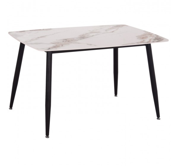 ΤΡΑΠΕΖΙ RAVEN HM9854.04 ΚΕΡΑΜΙΚΟ TOP ΜΕ ΟΨΗ ΜΑΡΜΑΡΟΥ τ.CALACATTA 120x70x73Υεκ.