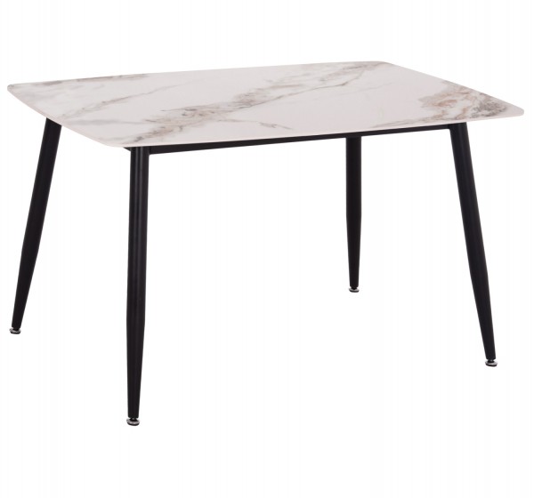 ΤΡΑΠΕΖΙ RAVEN HM9854.04 ΚΕΡΑΜΙΚΟ TOP ΜΕ ΟΨΗ ΜΑΡΜΑΡΟΥ τ.CALACATTA 120x70x73Υεκ.
