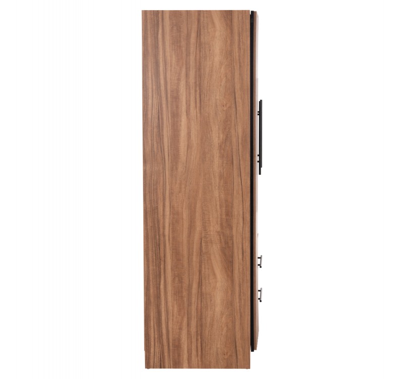 ΝΤΟΥΛΑΠΑ 3ΦΥΛΛΗ ΜΕ 2 ΣΥΡΤΑΡΙΑ HARRY HM18390.01 ΜΕΛΑΜΙΝΗ ΦΥΣΙΚΟ & ΜΑΥΡΟ 150x55x180Υεκ