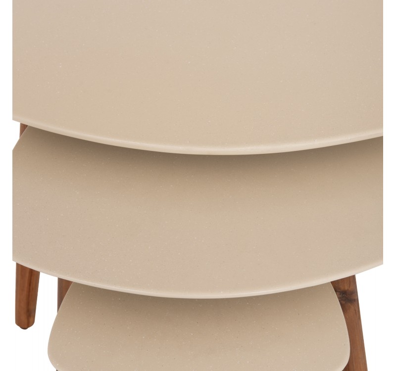 ΣΕΤ 3 ΒΟΗΘΗΤΙΚΑ ΤΡΑΠΕΖΑΚΙΑ PRANTIS HM10734.02 FIBER CEMENT ΜΠΕΖ-ΠΟΔΙΑ ΑΚΑΚΙΑΣ