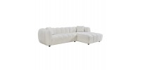 ΚΑΝΑΠΕΣ ΓΩΝΙΑ (ΔΕΞΙΑ) LYKKE HM3326.02R ΕΚΡΟΥ ΥΦΑΣΜΑ 280x89-165(η γωνία)x70Υεκ