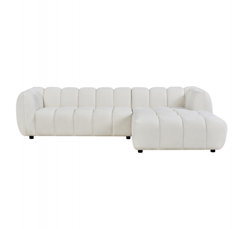 ΚΑΝΑΠΕΣ ΓΩΝΙΑ (ΔΕΞΙΑ) LYKKE HM3326.02R ΕΚΡΟΥ ΥΦΑΣΜΑ 280x89-165(η γωνία)x70Υεκ