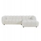 ΚΑΝΑΠΕΣ ΓΩΝΙΑ (ΔΕΞΙΑ) LYKKE HM3326.02R ΕΚΡΟΥ ΥΦΑΣΜΑ 280x89-165(η γωνία)x70Υεκ