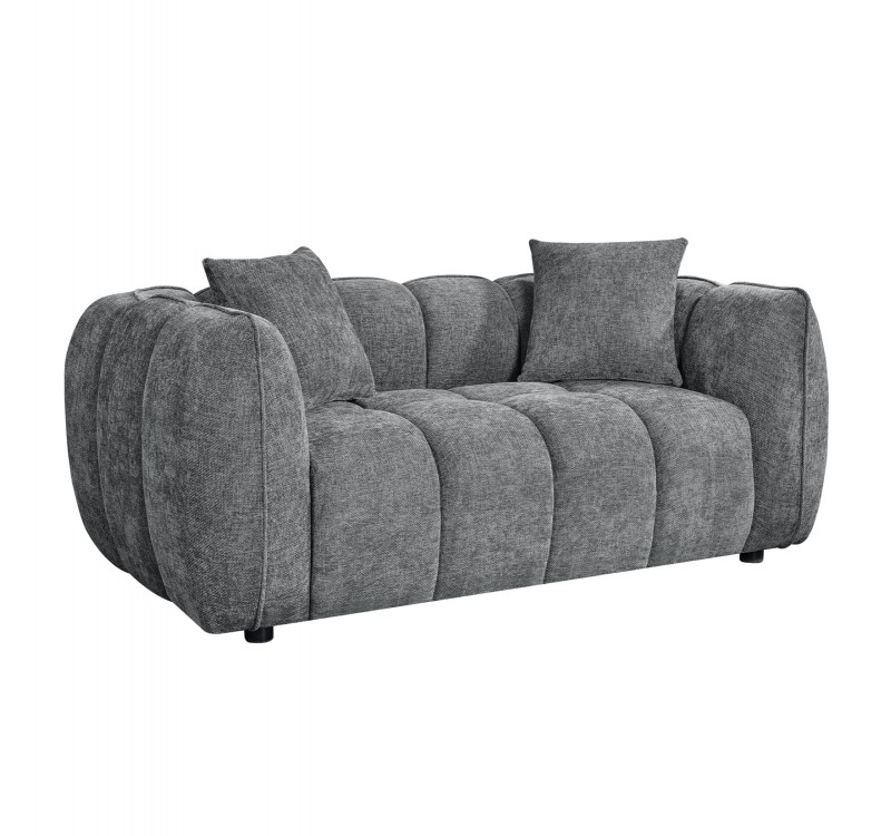 ΚΑΝΑΠΕΣ 2-ΘΕΣΙΟΣ LYKKE HM3324.01 ΓΚΡΙ ΥΦΑΣΜΑ 172x89x70Υεκ.