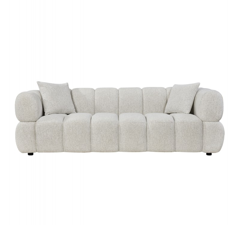 ΚΑΝΑΠΕΣ 3-ΘΕΣΙΟΣ NORIKA HM3331.02 ΕΚΡΟΥ ΥΦΑΣΜΑ 228x91x72Υεκ.
