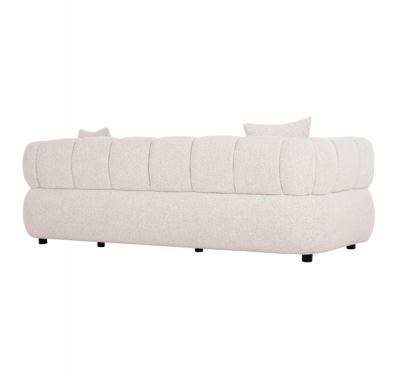 ΚΑΝΑΠΕΣ 3-ΘΕΣΙΟΣ NORIKA HM3331.02 ΕΚΡΟΥ ΥΦΑΣΜΑ 220x88x85Υεκ.