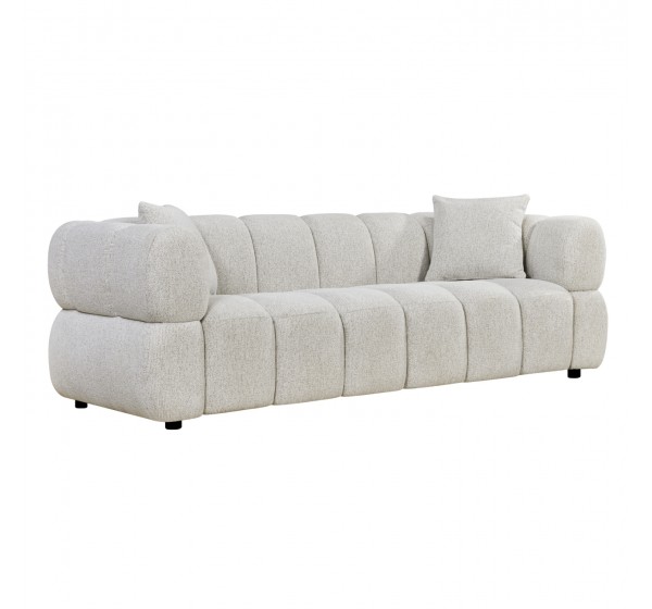 ΚΑΝΑΠΕΣ 3-ΘΕΣΙΟΣ NORIKA HM3331.02 ΕΚΡΟΥ ΥΦΑΣΜΑ 228x91x72Υεκ.