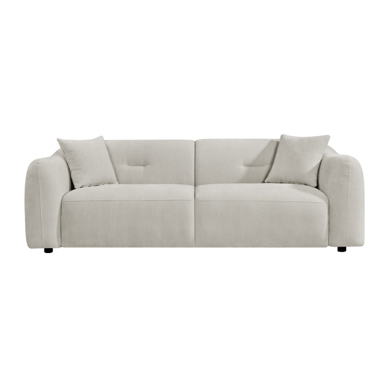 ΚΑΝΑΠΕΣ 3-ΘΕΣΙΟΣ JUNOA HM3333.02 ΕΚΡΟΥ ΥΦΑΣΜΑ 228x89x74Υεκ