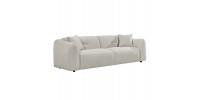 ΚΑΝΑΠΕΣ 3-ΘΕΣΙΟΣ JUNOA HM3333.02 ΕΚΡΟΥ ΥΦΑΣΜΑ 228x89x74Υεκ