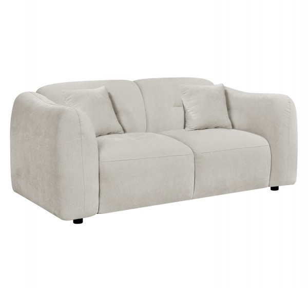 ΚΑΝΑΠΕΣ 2-ΘΕΣΙΟΣ JUNOA HM3334.02 ΕΚΡΟΥ ΥΦΑΣΜΑ 172x89x85Υεκ