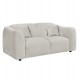 ΚΑΝΑΠΕΣ 2-ΘΕΣΙΟΣ JUNOA HM3334.02 ΕΚΡΟΥ ΥΦΑΣΜΑ 172x89x74Υεκ