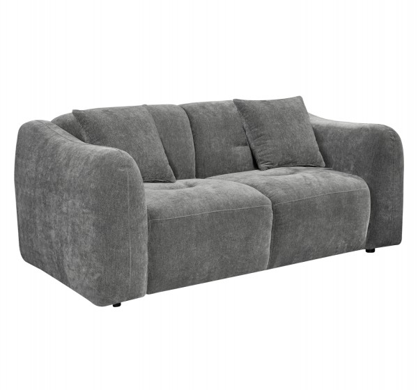 ΚΑΝΑΠΕΣ 2-ΘΕΣΙΟΣ JUNOA HM3334.01 ΓΚΡΙ ΥΦΑΣΜΑ 172x89x74Υεκ