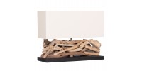 ΕΠΙΤΡΑΠΕΖΙΟ ΟΡΘΟΓΩΝΙΟ ΦΩΤΙΣΤΙΚΟ TWIGGY HM4432 DRIFTWOOD & ΛΕΥΚΟ ΚΑΠΕΛΟ 50x16,5x38Υεκ.
