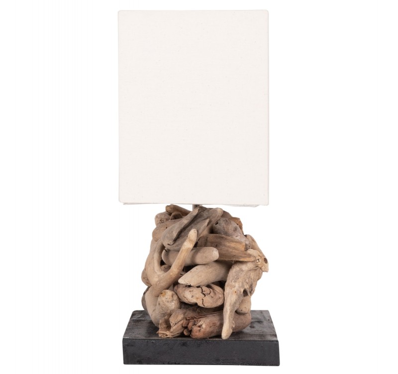 ΕΠΙΤΡΑΠΕΖΙΟ ΟΡΘΟΓΩΝΙΟ ΦΩΤΙΣΤΙΚΟ TWIGGY HM4432 DRIFTWOOD & ΛΕΥΚΟ ΚΑΠΕΛΟ 50x16,5x38Υεκ.