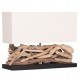 ΕΠΙΤΡΑΠΕΖΙΟ ΟΡΘΟΓΩΝΙΟ ΦΩΤΙΣΤΙΚΟ TWIGGY HM4432 DRIFTWOOD & ΛΕΥΚΟ ΚΑΠΕΛΟ 50x16,5x38Υεκ.