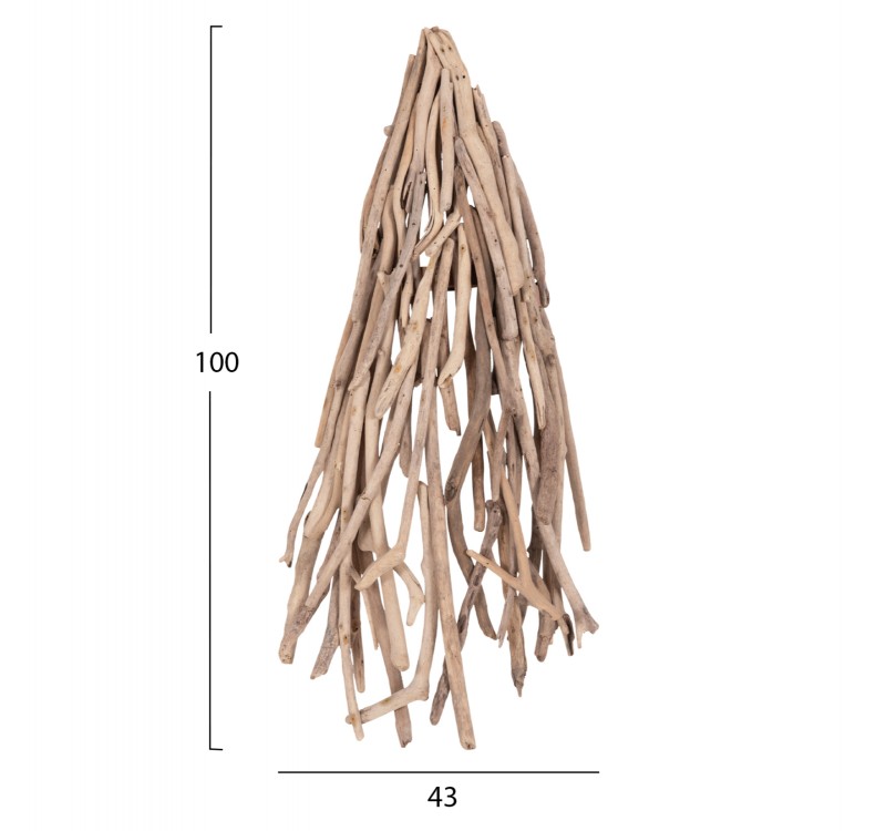 ΑΠΛΙΚΑ ΤΟΙΧΟΥ VEKNA HM4876 DRIFTWOOD ΣΕ ΦΥΣΙΚΟ 43x15(πάχος)x100Υεκ.[1xΕ27]