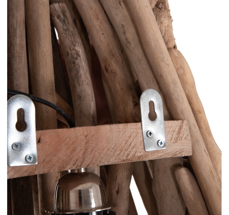 ΑΠΛΙΚΑ ΤΟΙΧΟΥ VEKNA HM4876 DRIFTWOOD ΣΕ ΦΥΣΙΚΟ 43x15(πάχος)x100Υεκ.[1xΕ27]