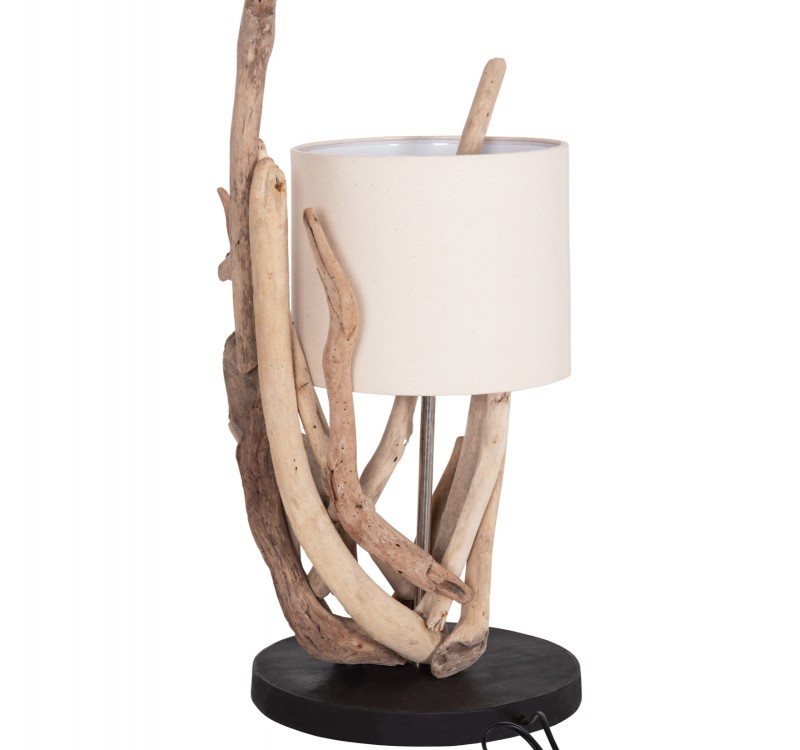 ΕΠΙΤΡΑΠΕΖΙΟ ΦΩΤΙΣΤΙΚΟ BRAMBLE HM4873 DRIFTWOOD & ΛΕΥΚΟ ΚΑΠΕΛΟ Φ28x65Υεκ.