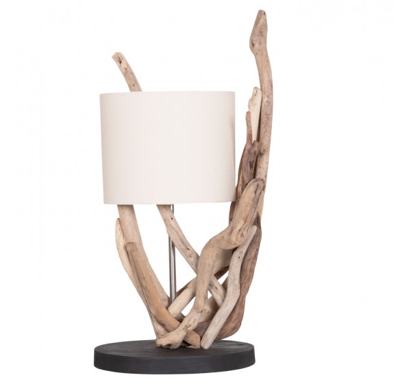 ΕΠΙΤΡΑΠΕΖΙΟ ΦΩΤΙΣΤΙΚΟ BRAMBLE HM4873 DRIFTWOOD & ΛΕΥΚΟ ΚΑΠΕΛΟ Φ28x65Υεκ.