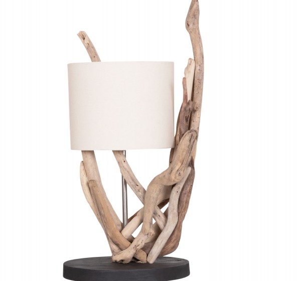 ΕΠΙΤΡΑΠΕΖΙΟ ΦΩΤΙΣΤΙΚΟ BRAMBLE HM4873 DRIFTWOOD & ΛΕΥΚΟ ΚΑΠΕΛΟ Φ28x65Υεκ.