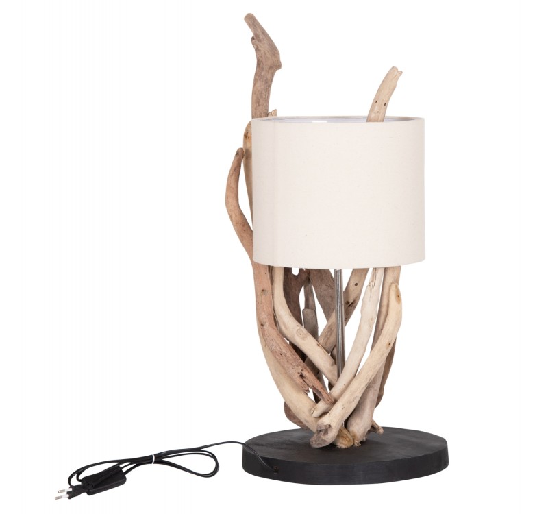 ΕΠΙΤΡΑΠΕΖΙΟ ΦΩΤΙΣΤΙΚΟ BRAMBLE HM4873 DRIFTWOOD & ΛΕΥΚΟ ΚΑΠΕΛΟ Φ28x65Υεκ.
