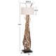 ΔΙΑΚΟΣΜΗΤΙΚΟ ΦΩΤΙΣΤΙΚΟ ΔΑΠΕΔΟΥ ALTAR HM4872 DRIFTWOOD--ΛΕΥΚΟ PVC Φ44.5x167Υεκ.