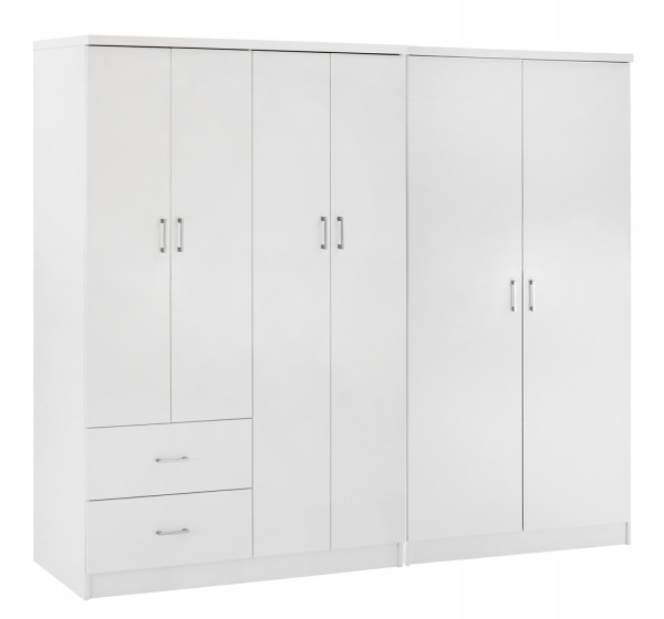 ΝΤΟΥΛΑΠΑ 6ΦΥΛΛΗ BLAKELY HM21235.05 ΜΕΛΑΜΙΝΗ ΧΡΩΜΑ ΛΕΥΚΟ 201x43x181Υεκ