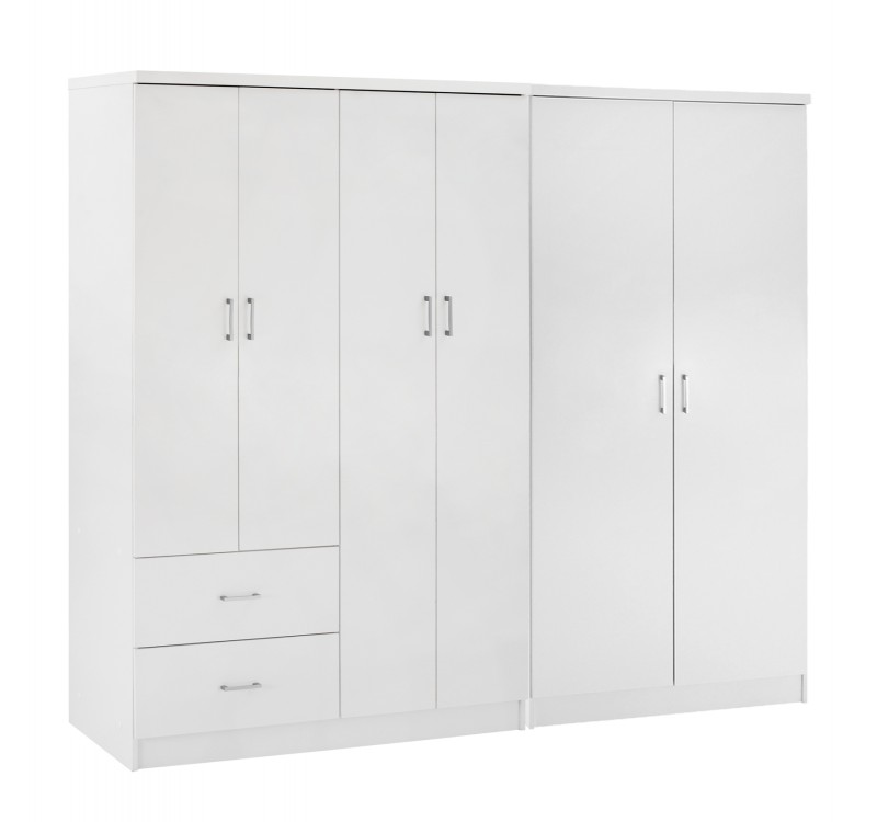 ΝΤΟΥΛΑΠΑ 6ΦΥΛΛΗ BLAKELY HM21235.05 ΜΕΛΑΜΙΝΗ ΧΡΩΜΑ ΛΕΥΚΟ 201x43x181Υεκ