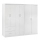 ΝΤΟΥΛΑΠΑ 6ΦΥΛΛΗ BLAKELY HM21235.05 ΜΕΛΑΜΙΝΗ ΧΡΩΜΑ ΛΕΥΚΟ 201x43x181Υεκ