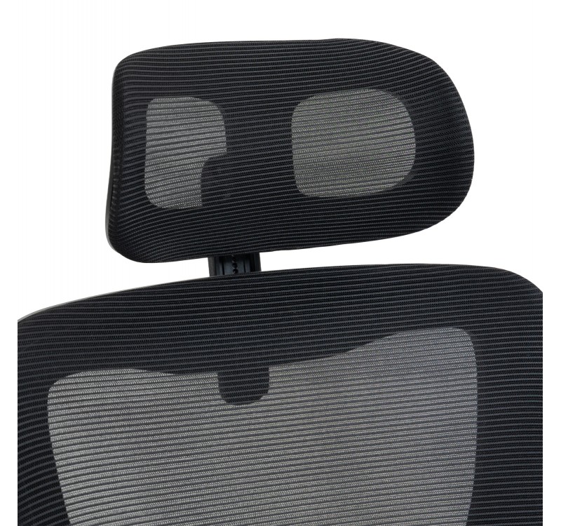 ΚΑΡΕΚΛΑ ΓΡΑΦΕΙΟΥ KESI HM1222.01 ΜΑΥΡO MESH & PP 52x50x122Υεκ.