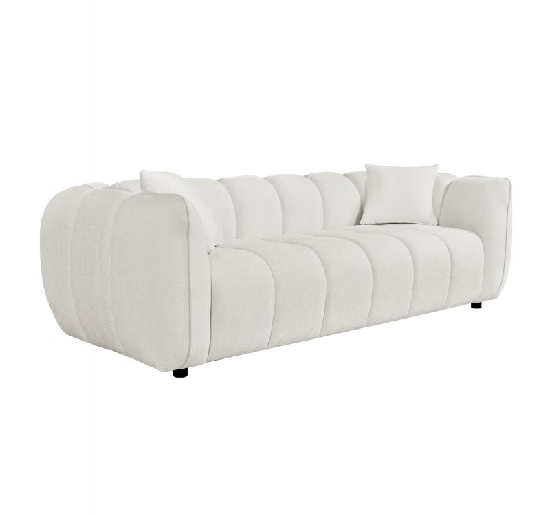 ΚΑΝΑΠΕΣ 3-ΘΕΣΙΟΣ LYKKE HM3323.02 ΕΚΡΟΥ ΥΦΑΣΜΑ 229x89x70Υεκ