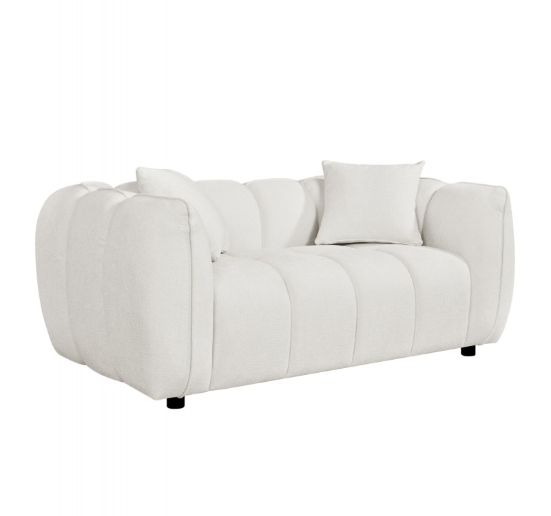 ΚΑΝΑΠΕΣ 2-ΘΕΣΙΟΣ LYKKE HM3324.02 ΕΚΡΟΥ ΥΦΑΣΜΑ 172x89x70Υεκ.