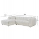 ΣΕΤ ΚΑΝΑΠΕΣ ΓΩΝΙΑ (ΑΡΙΣΤΕΡΗ)-ΠΟΛΥΘΡΟΝΑ LOUNGE LYKKE HM10820.02L ΕΚΡΟΥ ΥΦΑΣΜΑ